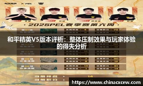 和平精英V5版本评析：整体压制效果与玩家体验的得失分析